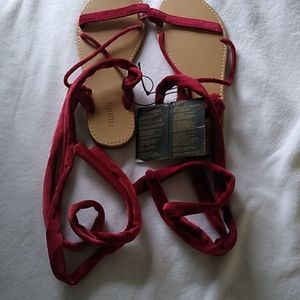 Forever 21 lace up sandals